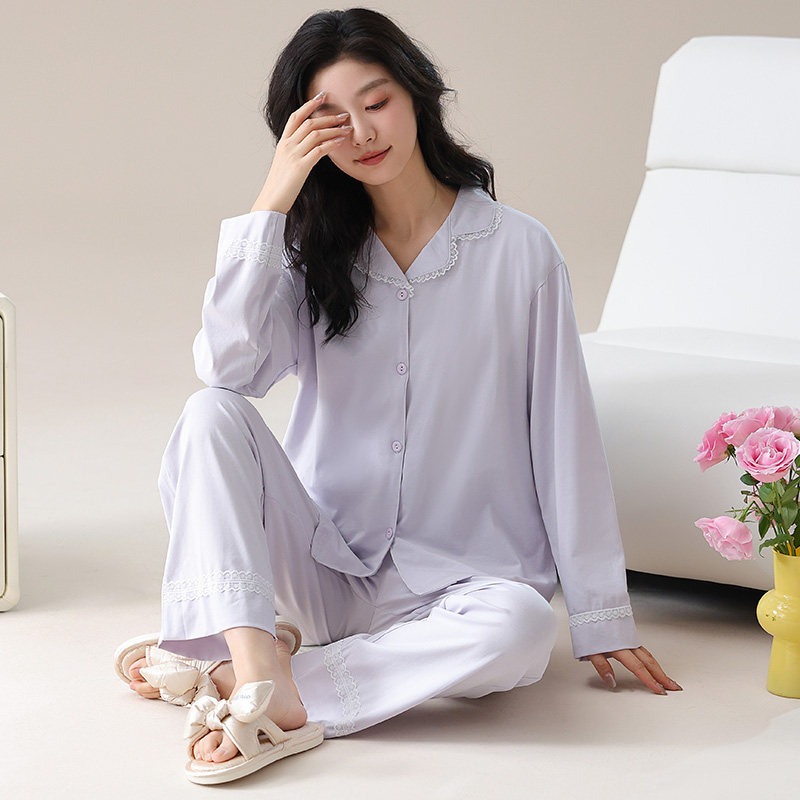 睡衣女纯棉高级感秋冬季家居服