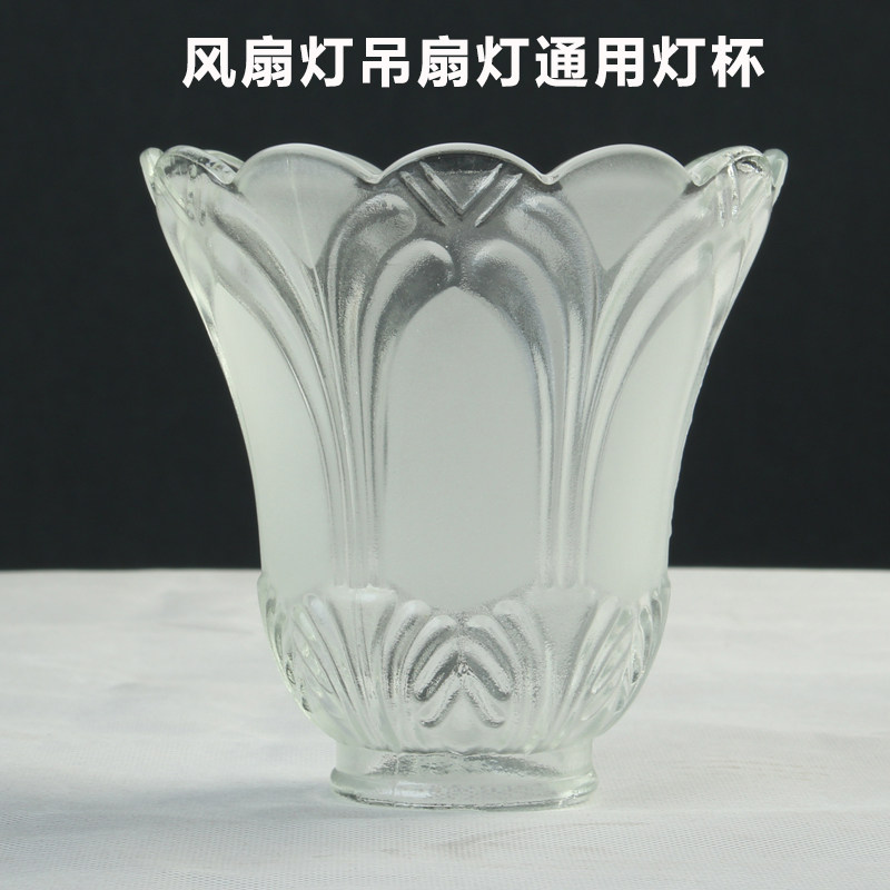 风扇灯吊扇灯通用LED灯罩磨砂玻璃配件