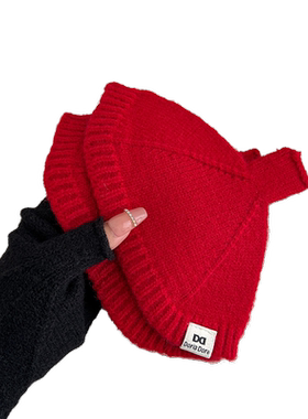 原创设计师款贝壳半指手套