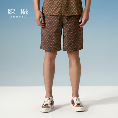 新上新OUHTEU/欧度【聚酯纤维】时尚休闲短裤男修身版夏季0012