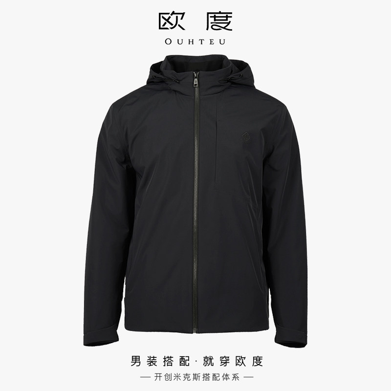 OUHTEU/欧度【新品】男士商务棉服带帽合体版冬季3708