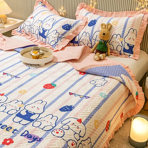 Хлопковая стеганая простыня, универсальный комплект, 3 предмета