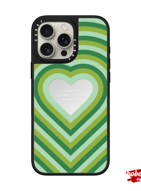 case源厂！艺术家联名系列 绿色爱心magsafe适用iPhone17/16/15/14/13/Pro/Max防摔磁吸手机壳