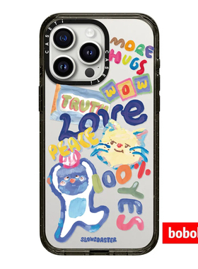 cassti源厂！Slowcoaster联名系列Love贴纸印花  磁吸适用iPhone17/16/15/14/13/Plus/Pro/Max防摔透明手机壳