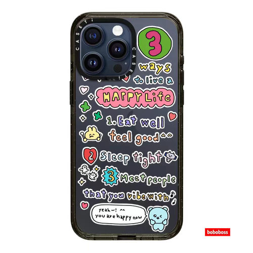 cassti源厂！Gosimperson联名系列 过上幸福生活magsafe兼容适用于iPhone17/16/15/14/Pro/Max防摔磁吸手机壳