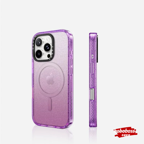 casstiT 星钻蓝/星钻紫个性化可拿图定制 适用于MagSafe苹果保护壳iPhone16/15/Plus/Pro/Max防摔手机壳