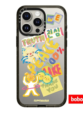 assti源厂！Slowcoaster联名系列 PEACE 贴纸magsafe磁吸适用iPhone17/16/15/14/Plus/Pro/Max防摔透明手机壳
