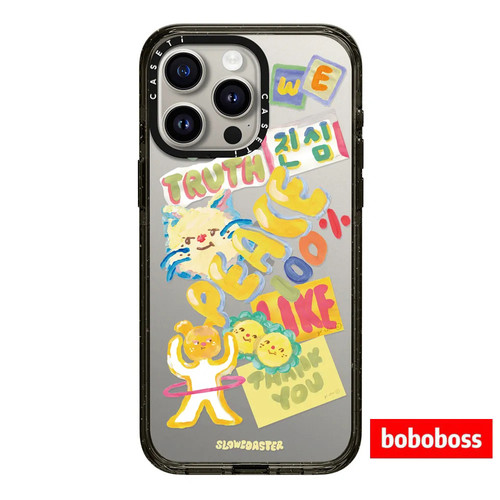assti源厂！Slowcoaster联名系列 PEACE 贴纸magsafe磁吸适用iPhone17/16/15/14/Plus/Pro/Max防摔透明手机壳