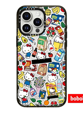 case源厂！ Hello Kitty系列 集市贴纸 MagSafe适用于iPhone17/16/15/14/Plus/Pro/Max防摔磁吸防摔手机壳