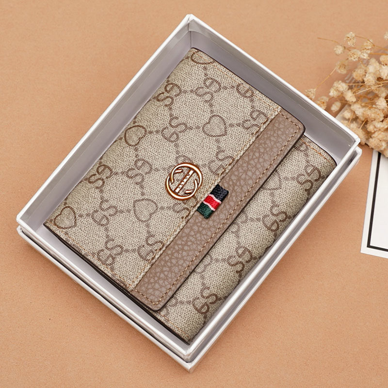 2020韩国新款卡包女钱包短款小钱夹多功能大容量简约超薄零钱皮夹