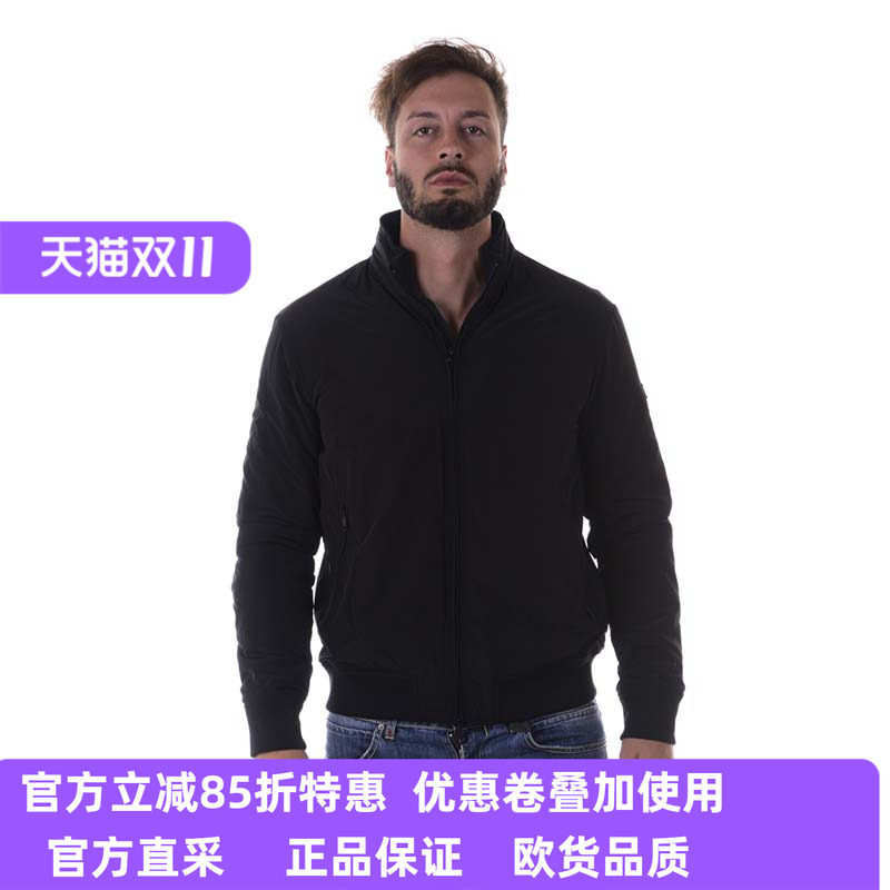 ARMANI JEANS男士阿玛尼秋冬黑色棉衣 8N6B526NKRZ休闲特惠
