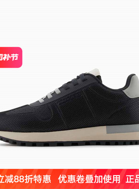 Armani/阿玛尼EA男士休闲网面透气舒适百搭运动板鞋X4X684XR324