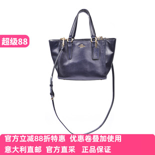 现货黑色时尚 COACH蔻驰女士牛皮斜挎单肩手提挎包正品 蝙蝠33537