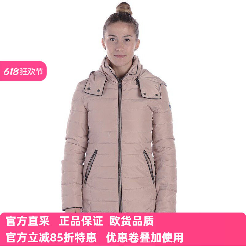 ARMANI JEANS阿玛尼AJ女士冬时尚中长款保暖连帽羽绒服打折B5K21