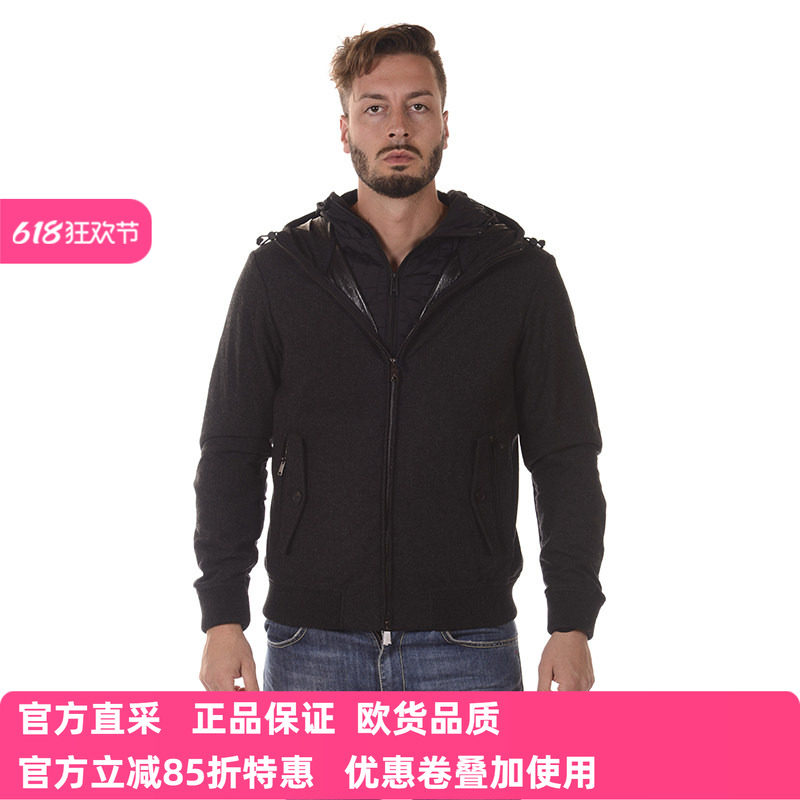 男士ARMANI JEANS阿玛尼秋冬正品棉衣6X6B616NHFZ 可拆卸2件外套