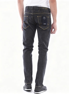 ARMANI阿玛尼男士时尚商务休闲造男款蓝色商务牛仔裤3Y6J066D1TZ