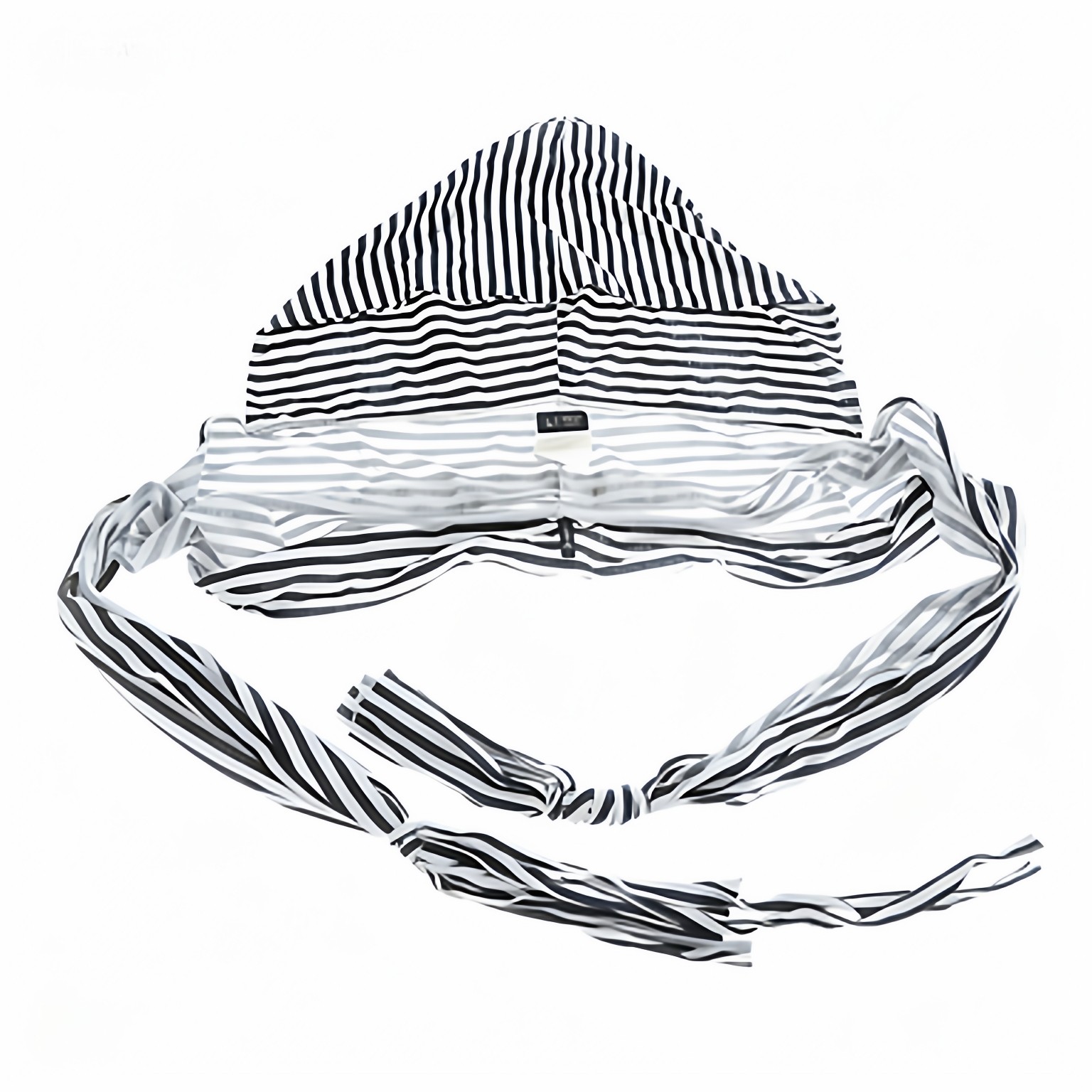 ARMANI阿玛尼粗布棉白色条纹经典时尚柔软商务围巾韩版T5429D2