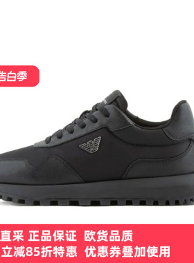 Armani/阿玛尼EA男士休闲透气舒适经典百搭板鞋EM003738AF19532