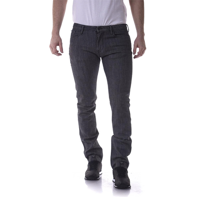 阿玛尼黑色商务休闲时尚牛仔长裤