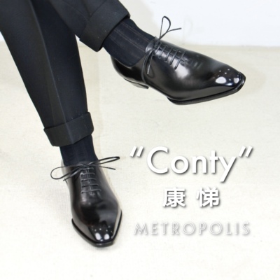 整张小牛皮制作牛津鞋复古真皮