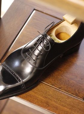 【MTO定制】经典三接头牛津鞋手工皮鞋手缝沿条