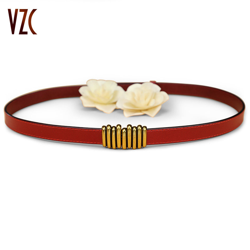 腰带女真皮牛皮细皮带装饰配连衣裙子大衣风衣红色本命年牛年礼物