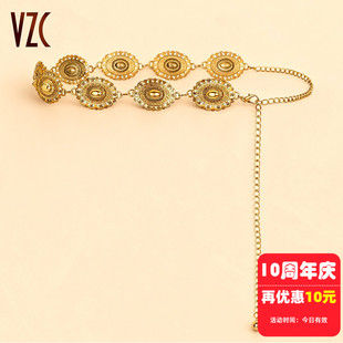 腰链女时尚金属链条波西米亚民族风高级感装饰配裙子衬衫配饰腰带