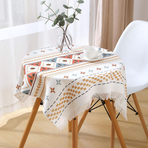 北欧阳台小圆桌桌布沙发盖布