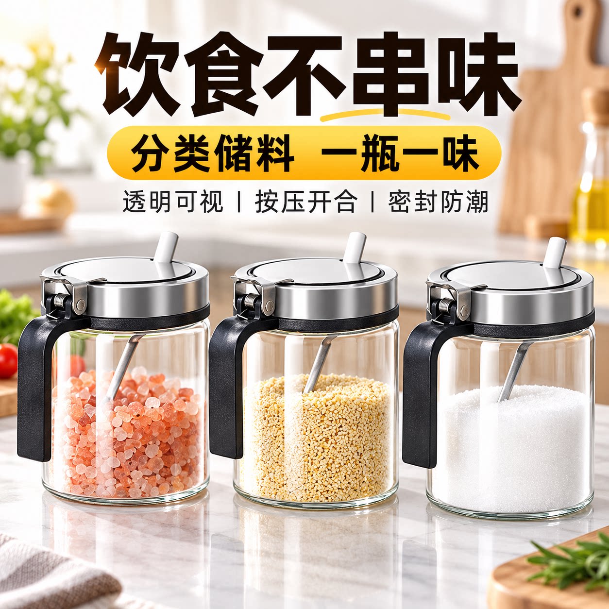 调料盒套装家用组合装厨房收纳盒罐子调料瓶味精盐罐调味料调味罐