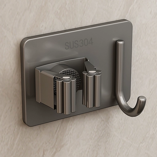 Рама для хранения ванной комнаты -шваббила из нержавеющей стали из нержавеющей стали.