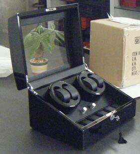winder旋转表盒 摩沃斯精致摇表器手表上链晃表器马达盒复古watch