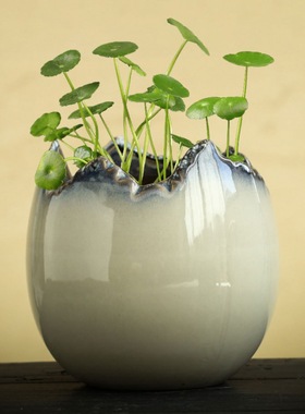 创意陶瓷茶道小花瓶客厅家用办公室茶几桌面水养花器家居装饰