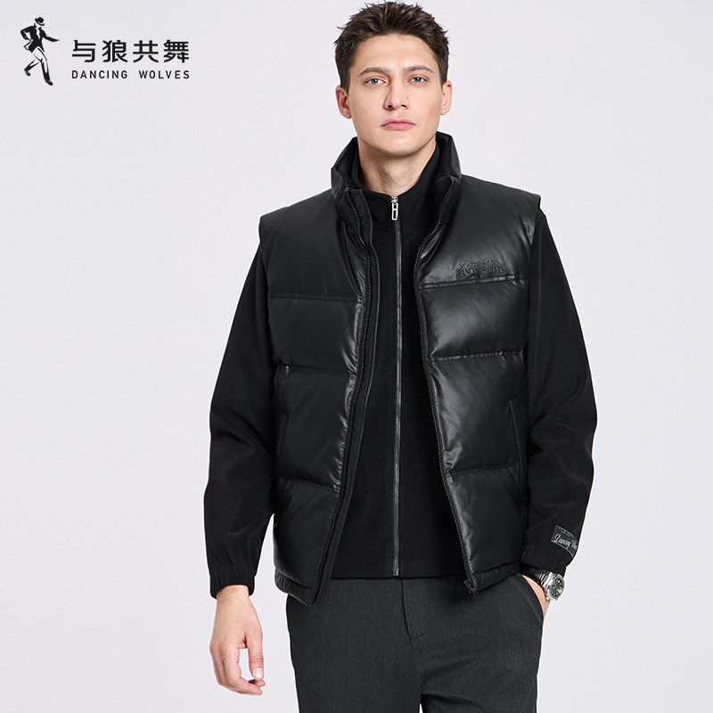 【高充绒】与狼共舞立领羽绒马甲