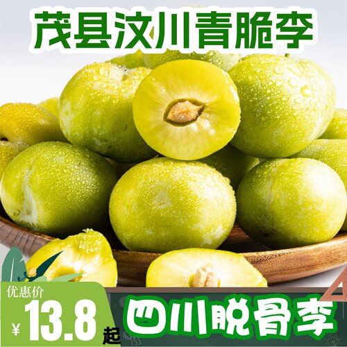脱骨土李子青脆李茂县汶川水果脆
