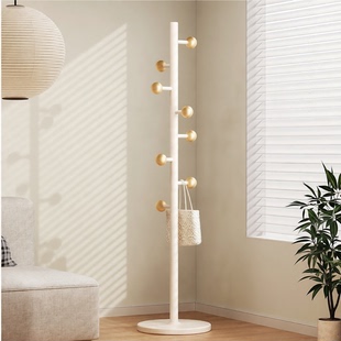 衣帽架落地卧室置物转角轻奢挂包客厅家用简易单杆立式 网红挂衣架