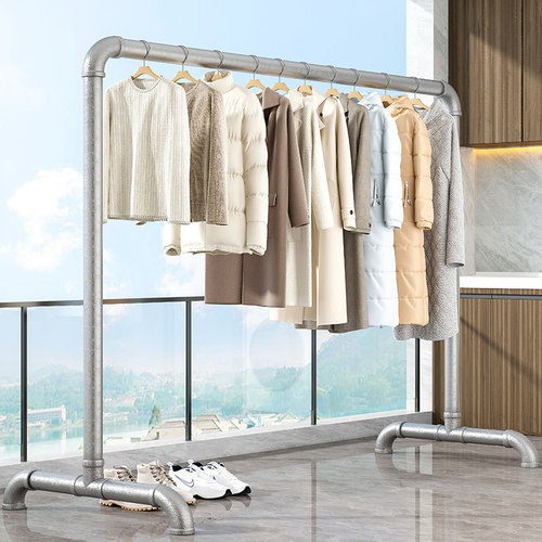 钢管晾衣架落地阳台家用室内