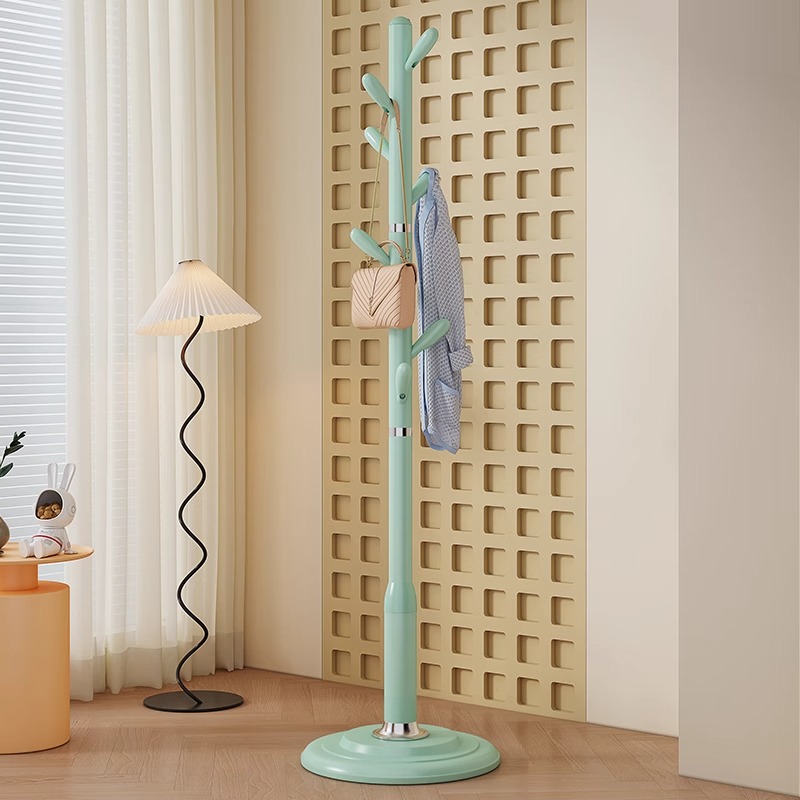 衣帽架落地卧室挂衣架客厅现代立式家用衣服收纳架多功能挂包架子