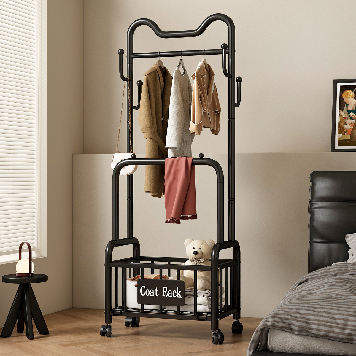 【热销爆款】衣架卧室落地挂衣架