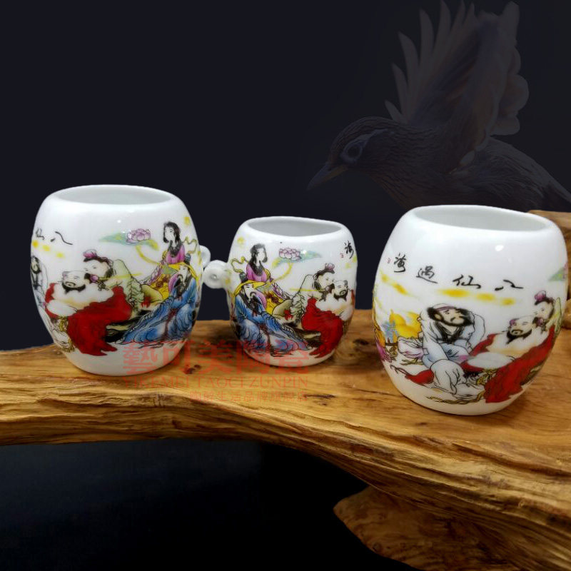 包邮画眉笼食碗景德镇精品瓷碗鸟