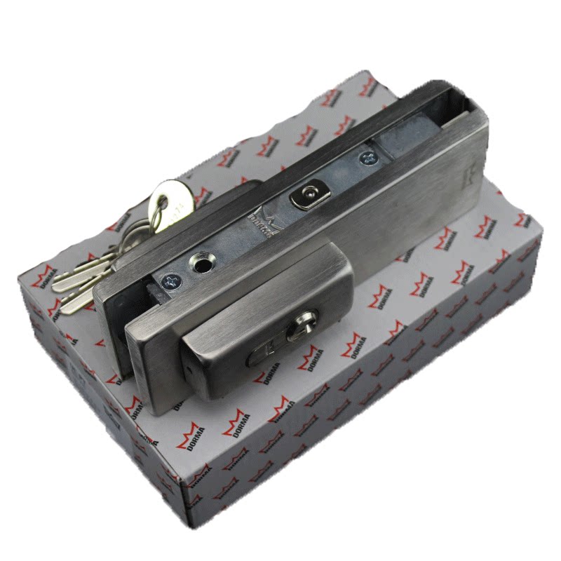 库dorma 多玛无框玻璃门地锁 地弹簧门夹 玻璃门锁地锁销