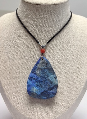 D1511# 天然老矿料青金石无事牌吊坠 手锤料 帝王石 大版挂件