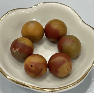 16.5mm 天然战国红南红玛瑙单珠散珠16 DIY