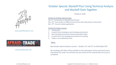 wyckoff--Using Technical Analysis and Wyckoff Tools Together