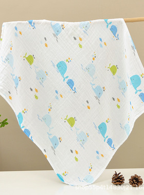 a类新生儿包单纱布浴巾70X70 2层搭配棉质新生婴儿纯棉柔软舒适