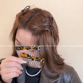 复古蝴蝶结发梳倒插蝴蝶结刘海发夹网红新款 防滑洋气碎发侧边夹