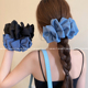 夏日限定 蓝色牛仔泡泡云朵鸭嘴夹超仙发量加大号后脑勺横夹头饰