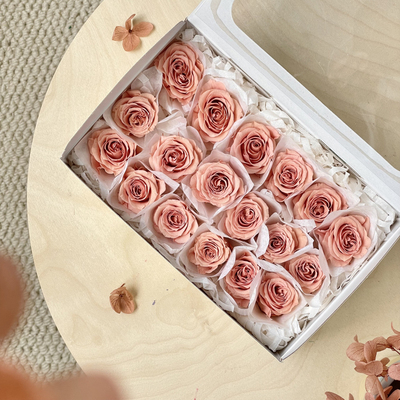 进口永生花小玫瑰花束