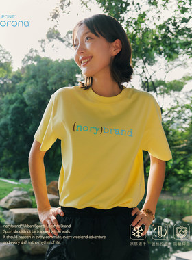 NORYBRAND城市流动-索罗娜 （nory）印花短袖TEE夏季透气T恤上衣