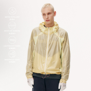 春夏透气连帽外套 孔洞皮肤风衣 NORYBRAND 26SS户外亮光轻薄