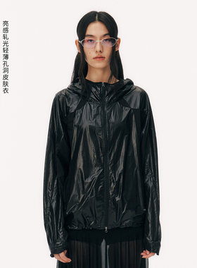 NORYBRAND 男女同款防晒衣夏亮光轻薄透气皮肤风衣户外防泼水外套